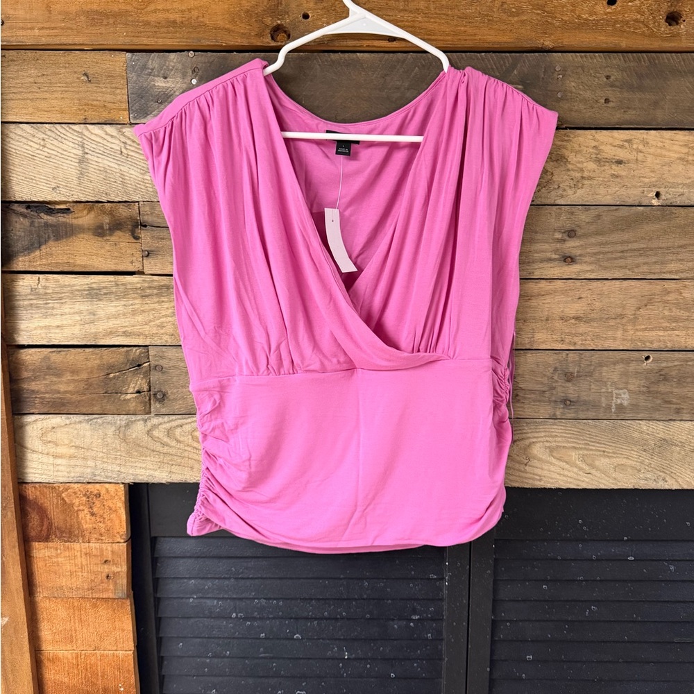 Ann Taylor Vibrant Pink Blouse
